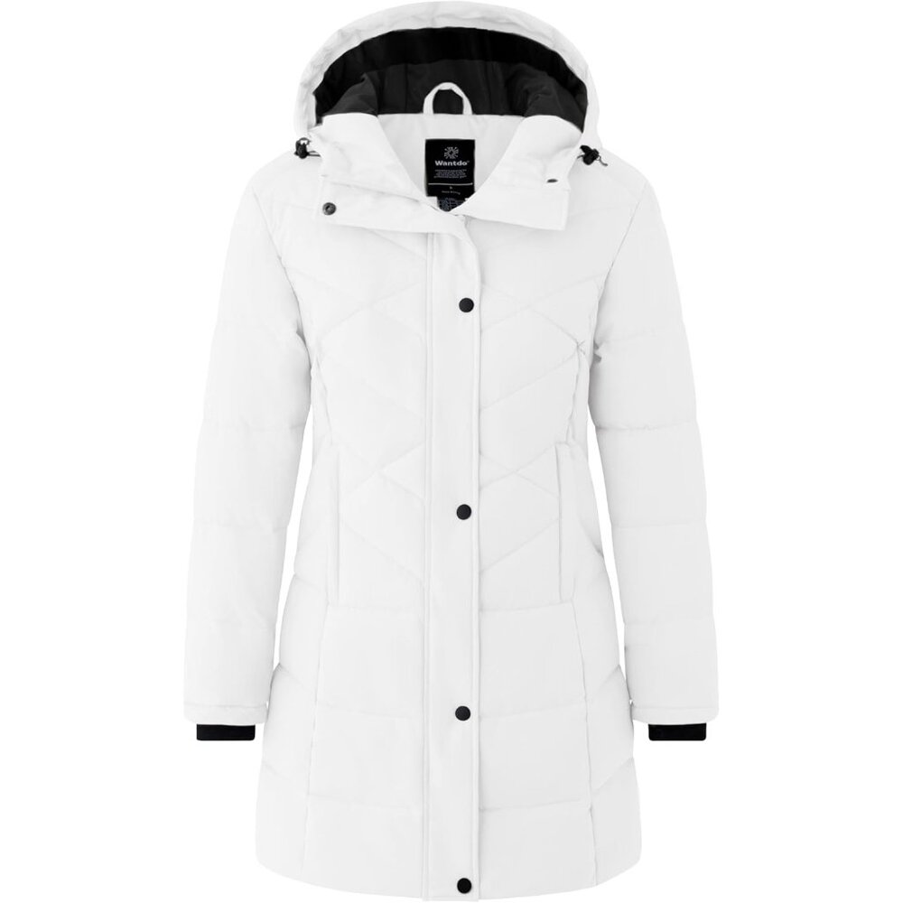 Eco-Conscious Long Puffer Coat For Women Adjustable Fit & Cozy Warmth